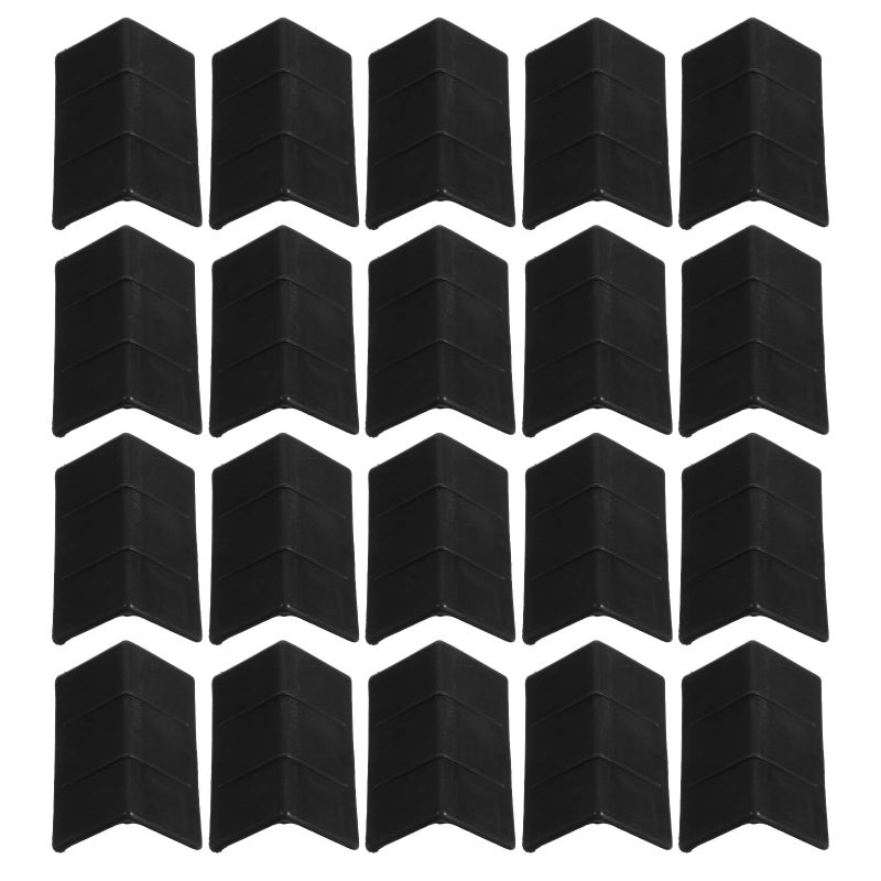 20 Pcs Black L Shaped Corner Protectors Anti Slip Padding For Truck Transport Safety - Image 2