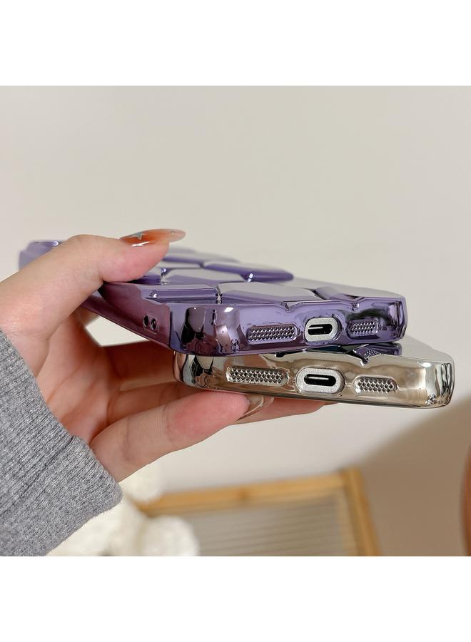 S-TOP Case For iPhone 11 Pro Electroplating Laser Engraving 3D Honeycomb TPU Phone Case - Image 5