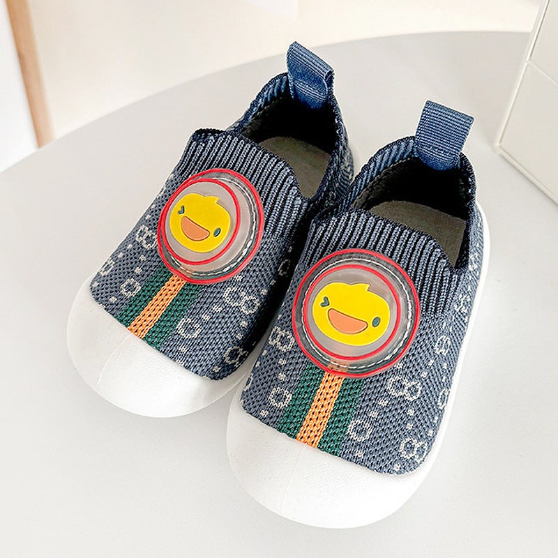 Children'S Flash Toddler Shoes Doll Baby Floor Non-Slip Newborn Baby Early Education Shoes Breathable Comfortable Sports Wear-Resistant - Image 4
