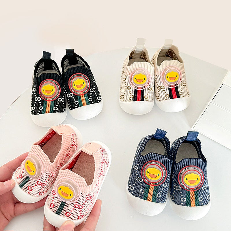 Children'S Flash Toddler Shoes Doll Baby Floor Non-Slip Newborn Baby Early Education Shoes Breathable Comfortable Sports Wear-Resistant - Image 2