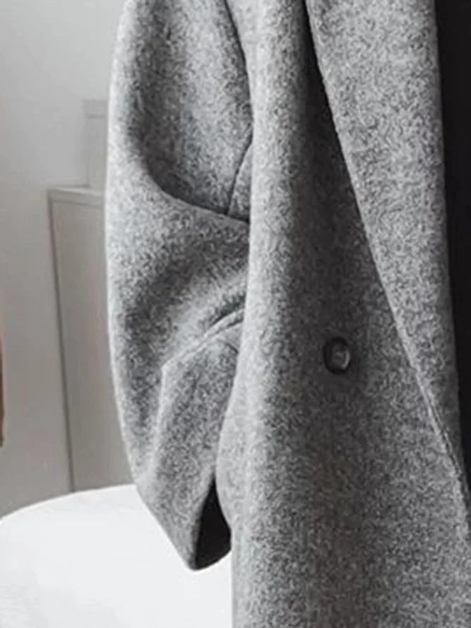 2023 Independent Station Temu Ladies Multicolor Multi-Size Woolen Trench Coat Jacket - Image 1