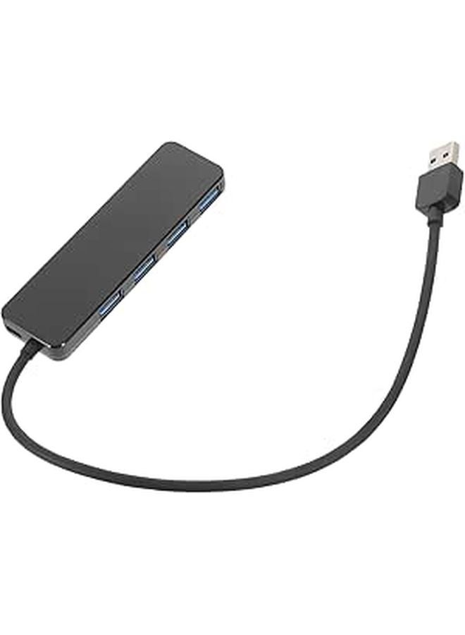 USB Hub 4 منافذ رفيع فائق محمول من الألومنيوم محطة بيانات للكمبيوتر المحمول للسفر والعمل - Image 1