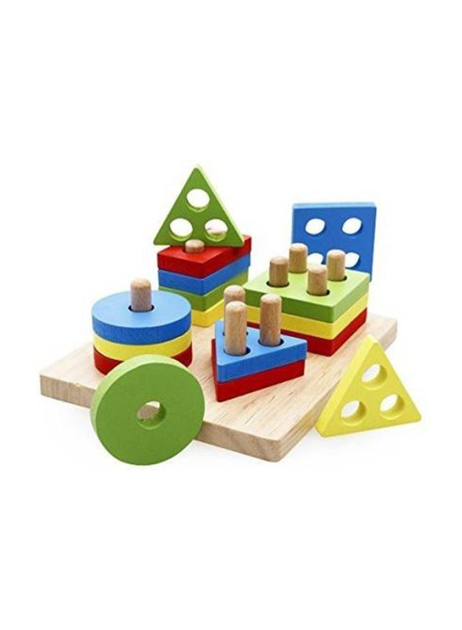 Creative Craft Recognition Geometric Shape Sorter Educational Learning Toy For Kids - Image 3