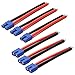 LINSYRC 3 Pairs EC3 Style Male and Female Connector Plug Adapter Cable with 15cm 14awg Silicone Wire for RC Lipo Battery - Image 2
