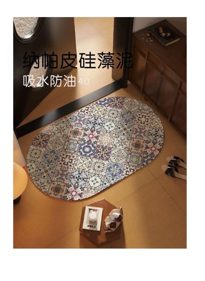 Spaceshoop Anti Skid Shower Mat | Versatile Bathroom Safety | Ideal for Bathroom, Bathtub, Shower | Anti-Slip Mat with Suction Cups, Drain Holes, and Comfortable Textured Surface size (60 * 30)  - Image 2