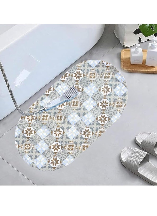 Spaceshoop Anti Skid Shower Mat | Versatile Bathroom Safety | Ideal for Bathroom, Bathtub, Shower | Anti-Slip Mat with Suction Cups, Drain Holes, and Comfortable Textured Surface size (60 * 30)  - Image 4