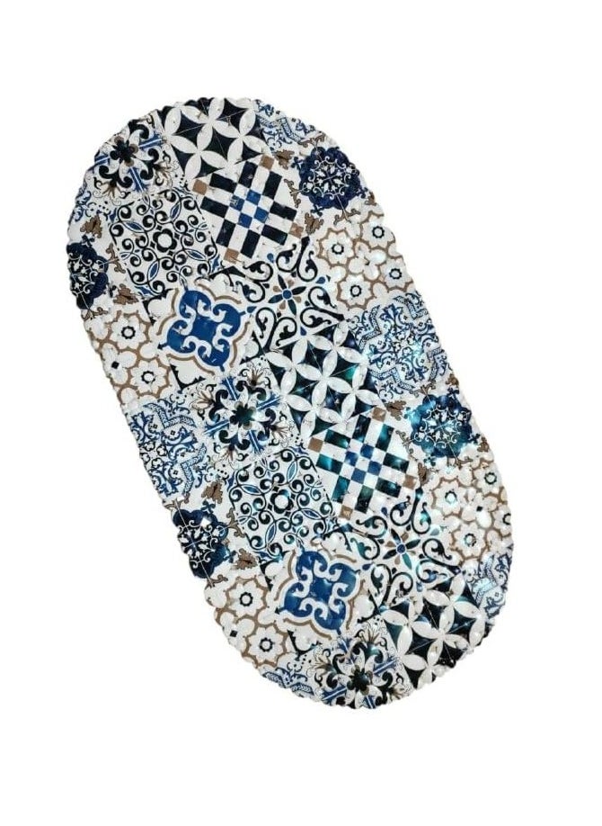 Spaceshoop Anti Skid Shower Mat | Versatile Bathroom Safety | Ideal for Bathroom, Bathtub, Shower | Anti-Slip Mat with Suction Cups, Drain Holes, and Comfortable Textured Surface size (60 * 30)  - Image 1