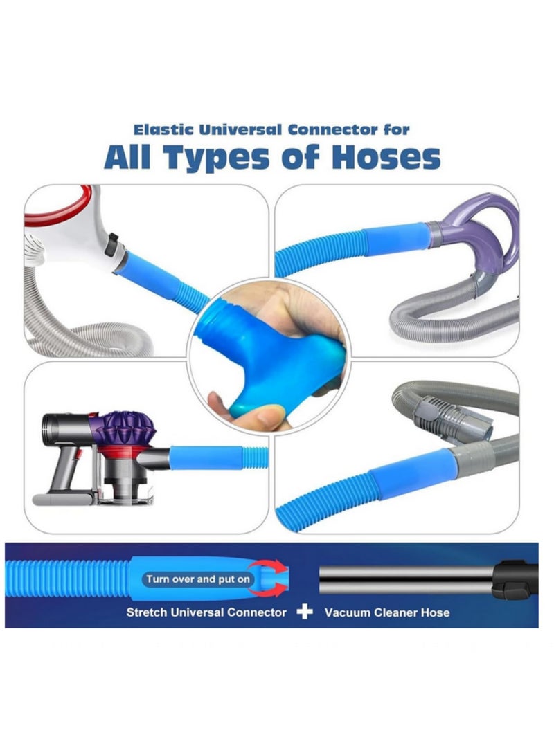 Dryer Vent Cleaner Kit Flexible Vacuum Hose Attachment for Lint Removal Stretchable Vacuum Extension Hose and Cleaning Accessories for Tumbler Dryer - Image 5