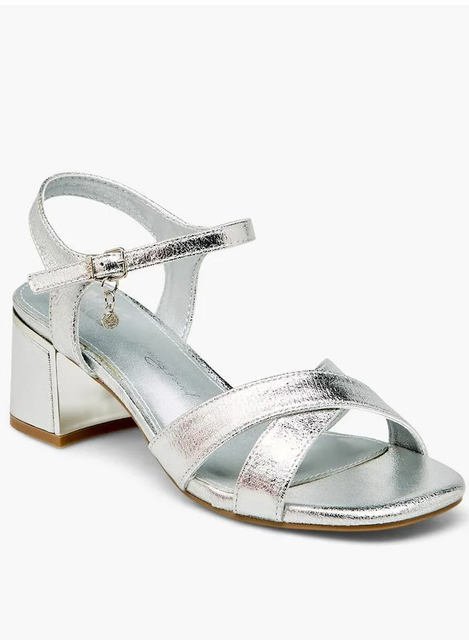 Xti Women Cross Strap Block Heel Sandals