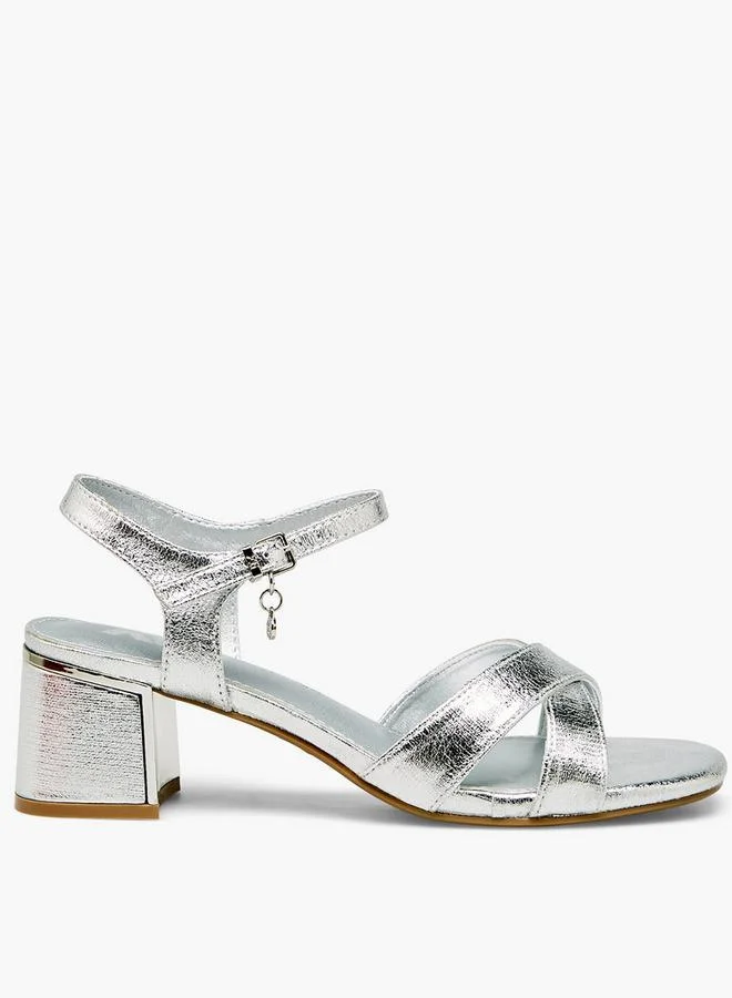 Xti Women Cross Strap Block Heel Sandals