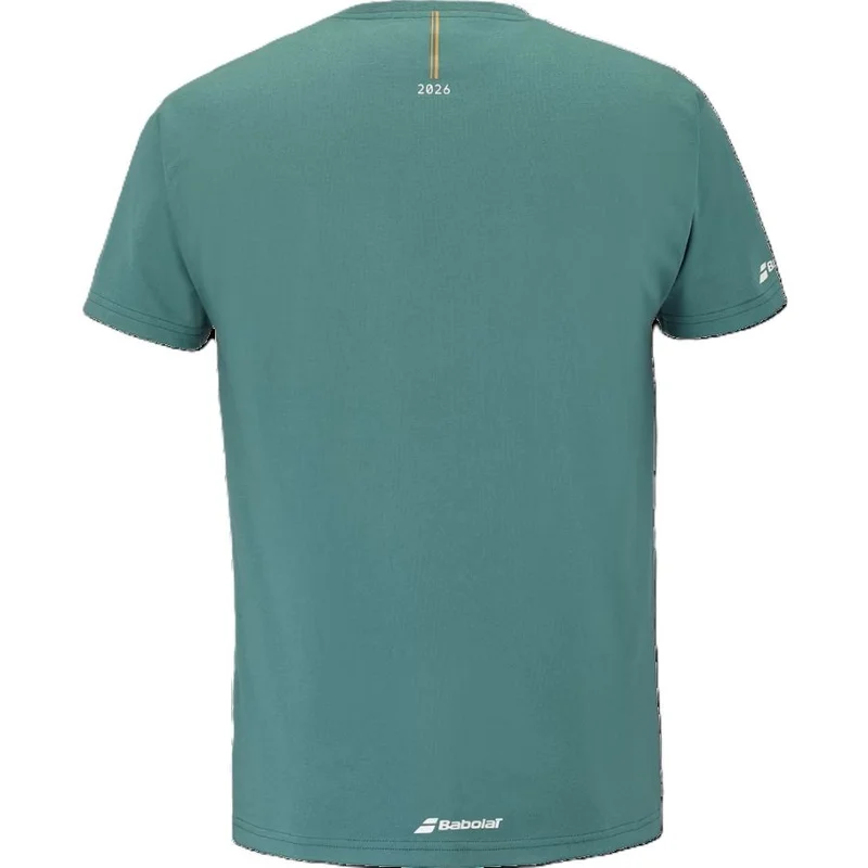 Babolat  BABOLAT TENNIS EXERCISE MESSAGE TEE, 4MS26445, GREEN, XL for Men | Best Price UAE
