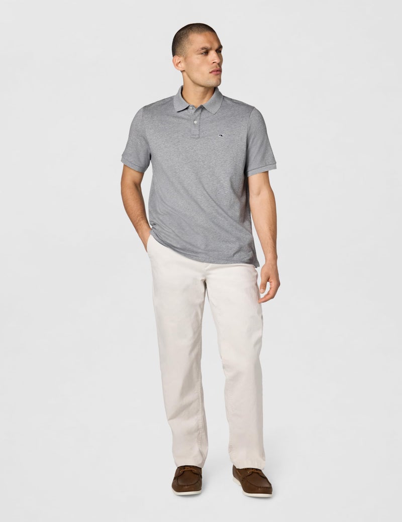 vineyard vines Men's Edgartown Short Sleeve Pique Polo, Barracuda, Large - Image 3