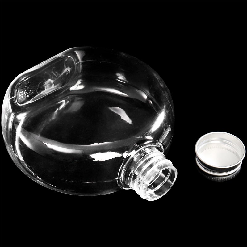 Elsjoy 24 Pack 10 oz Plastic Juice Bottles with Caps, Small Flat Plastic Bottles Reusable Clear Empty Beverage Containers, Leak Proof - Image 3