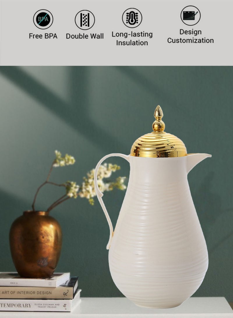 PHISMA 2-Piece Insulated Bottle Set – Elegantly designed, perfect for holding coffee and tea, with excellent insulation that keeps drinks hot or cold for 24 hours. 1-liter capacity * 2 - Image 3