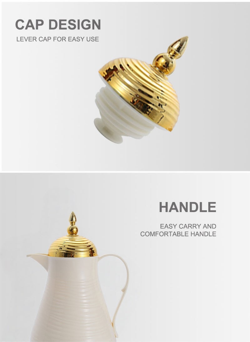 PHISMA 2-Piece Insulated Bottle Set – Elegantly designed, perfect for holding coffee and tea, with excellent insulation that keeps drinks hot or cold for 24 hours. 1-liter capacity * 2 - Image 5