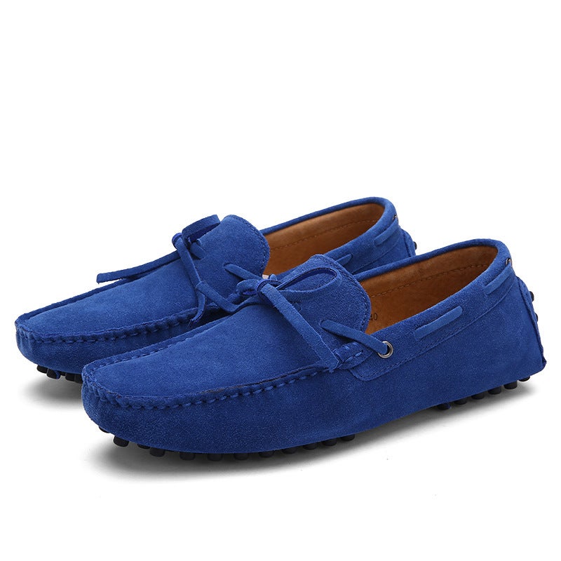 Style Men'S Versatile Casual Slip-On Shoes, Large Size Breathable Leather Shoes, Slip-On Loafers - Image 1