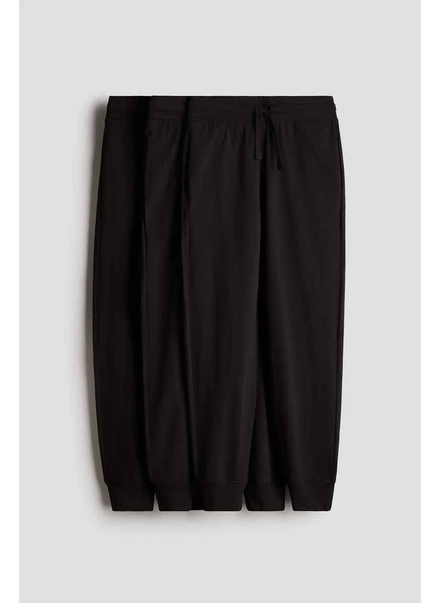 H&M 3-Pack Cotton Jersey Joggers