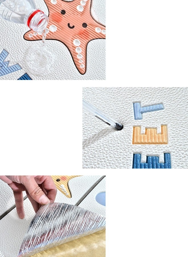 ZCM-HAPPY 20 PCS Cute Anti-Collision 3D Wall Panel – Self-Adhesive Waterproof Wall Decor for Kids' Bedroom, Bedside and Aisle Protection - Image 4