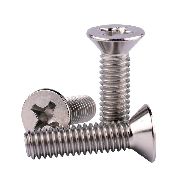 VAMUOEFL #10-24 x 1/2" Phillips Flat Head Machine Screws, Stainless Steel 304 (18-8), UNC Coarse Thread, Countersunk Head Machine Screws, 40Pcs - Image 5