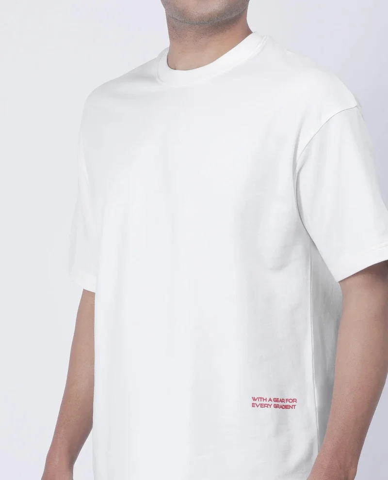 Rare Rabbit Men's Graphic Print Oversized T-Shirt