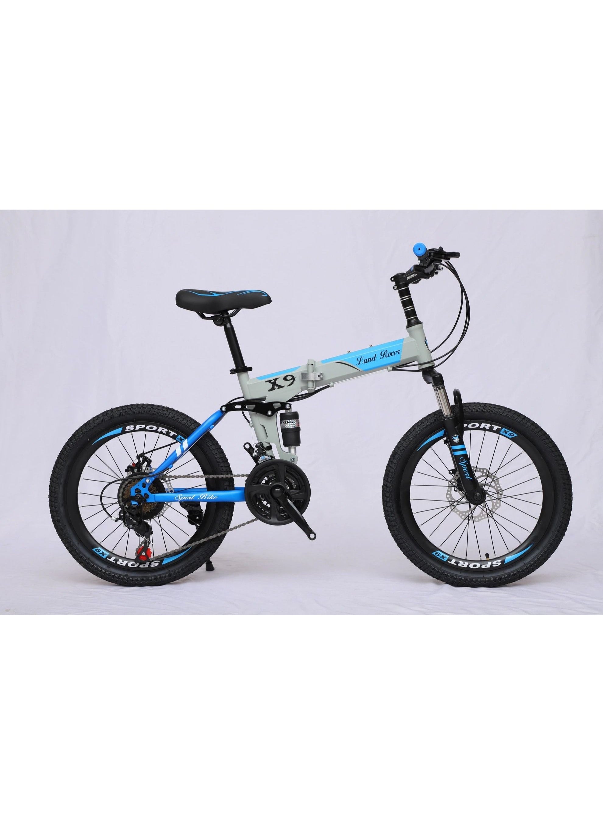 VLRA Land Rover X9 Foldable Mountain Bike 20 Inch GREY BLUE