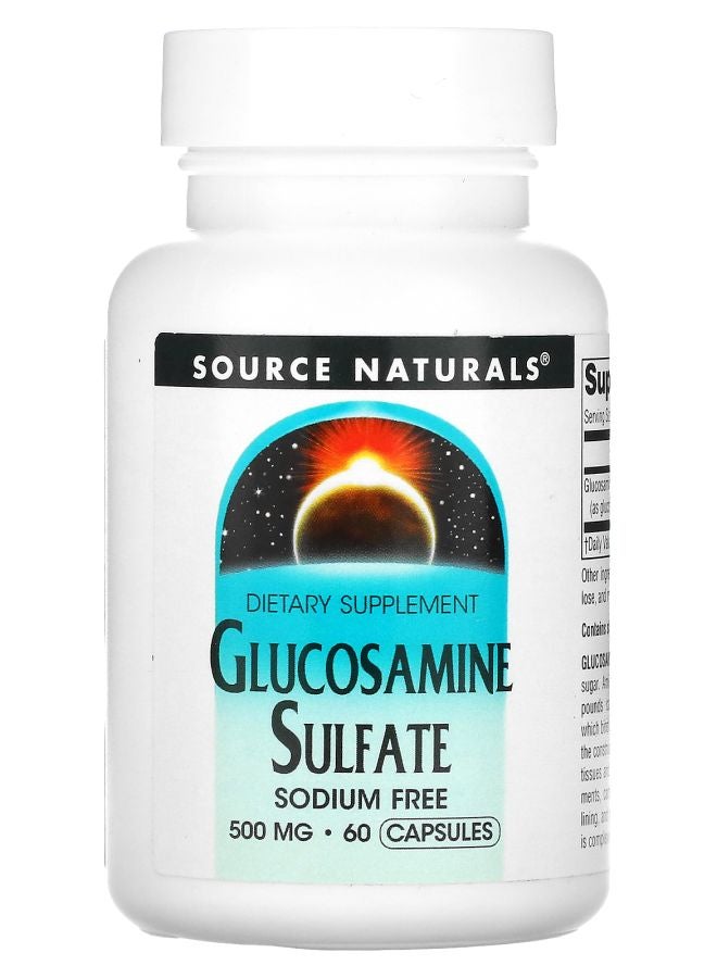 Glucosamine Sulfate Sodium Free 500 mg 60 Capsules