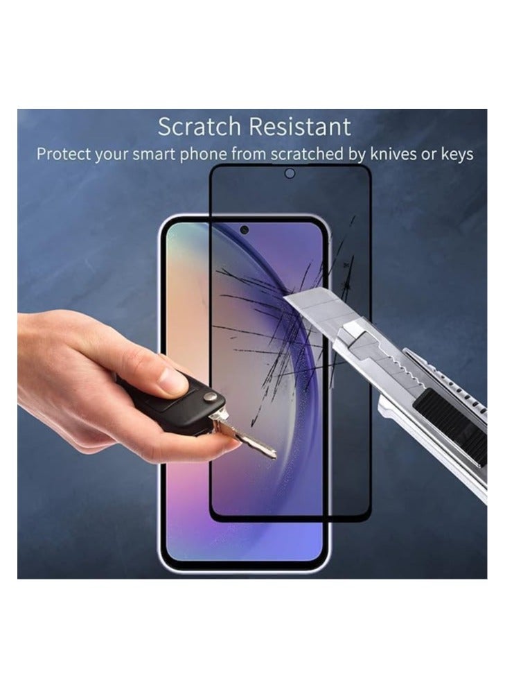 Privacy Screen Protector Compatible with vivo V40 Tempered Glass Film, Anti Spy Anti-Scratch Gloss Finish Scratch Resistant High Sensitivity, (Does not support fingerprint) - Image 2