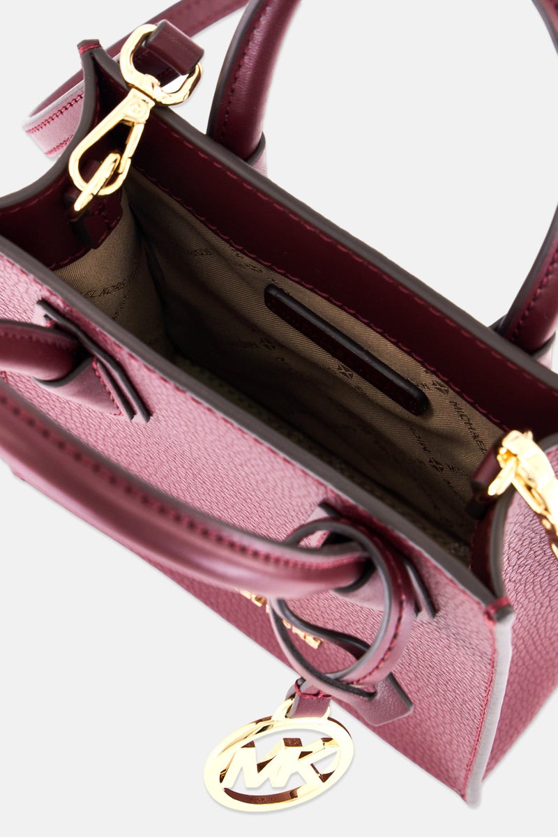 Michael Kors Women Brand Logo Cross Body Bag, Maroon  - Image 4