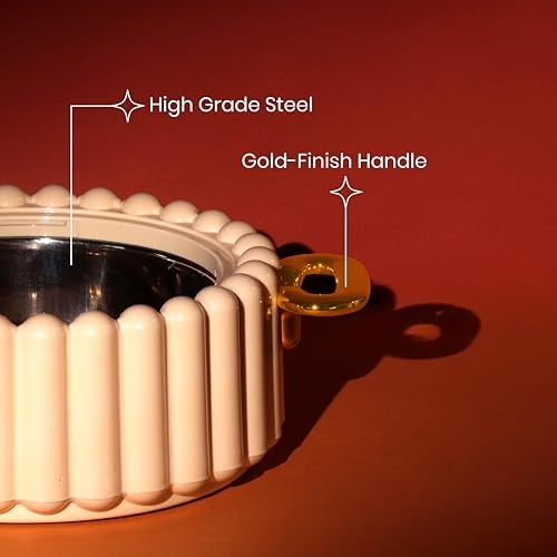 Selvel Volvo Casserole Insulated Hot Pot with Stainless Steel Inner Single| Roti Casserole | Hot Box for Kitchen | Chapati, Roti, Biryani | Keeps Food Hot & Fresh (Goldstar Ivory, 3 Set) - Image 4