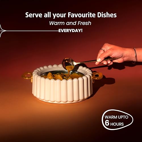 Selvel Volvo Casserole Insulated Hot Pot with Stainless Steel Inner Single| Roti Casserole | Hot Box for Kitchen | Chapati, Roti, Biryani | Keeps Food Hot & Fresh (Goldstar Ivory, 3 Set) - Image 3