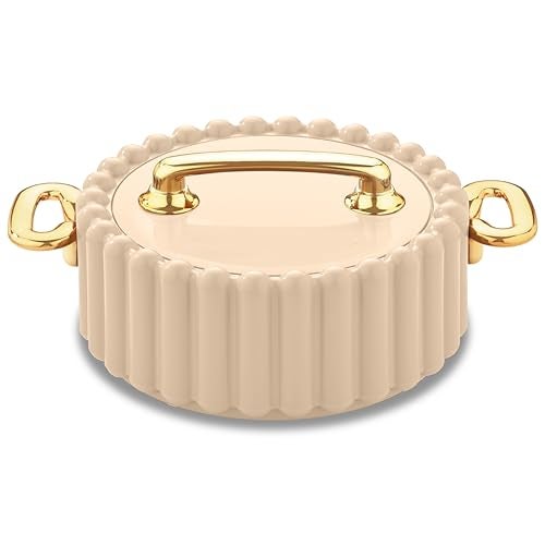Selvel Volvo Casserole Insulated Hot Pot with Stainless Steel Inner Single| Roti Casserole | Hot Box for Kitchen | Chapati, Roti, Biryani | Keeps Food Hot & Fresh (Goldstar Ivory, 3 Set) - Image 1