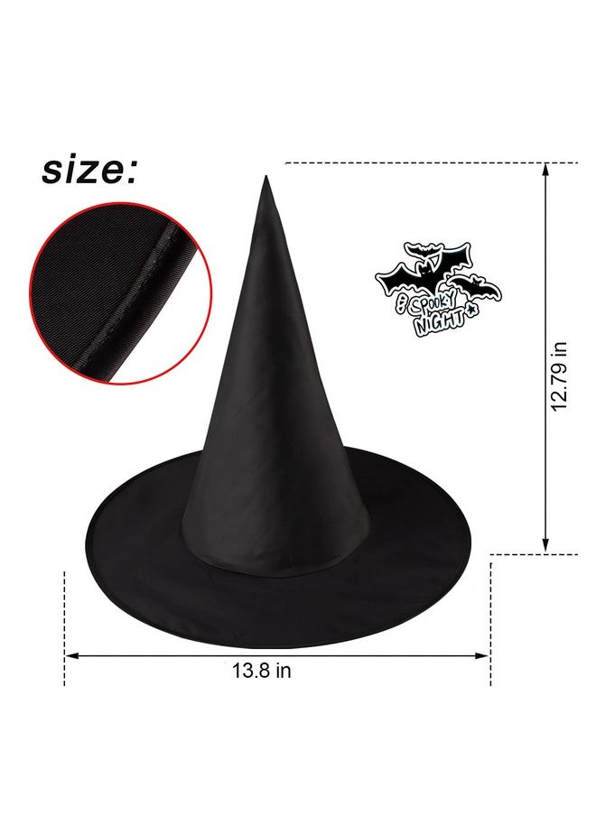 MAITING 8Pcs Floating Witch Hat Decorations,Witches Hat,Hanging Witch Hats,Halloween Witches Hats Decor,Witch Hat,Floating Porch Indoor Outdoor Hocus Pocus Decor Party Supplies,Black  - Image 5