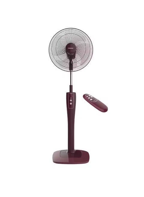 TORNADO Stand Fan 16 Inch 4 Blades Remote Vino TSF-75RED