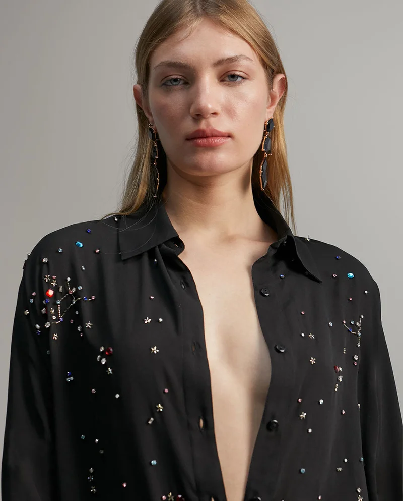 Lola Casademunt Shirt with rhinestone detail