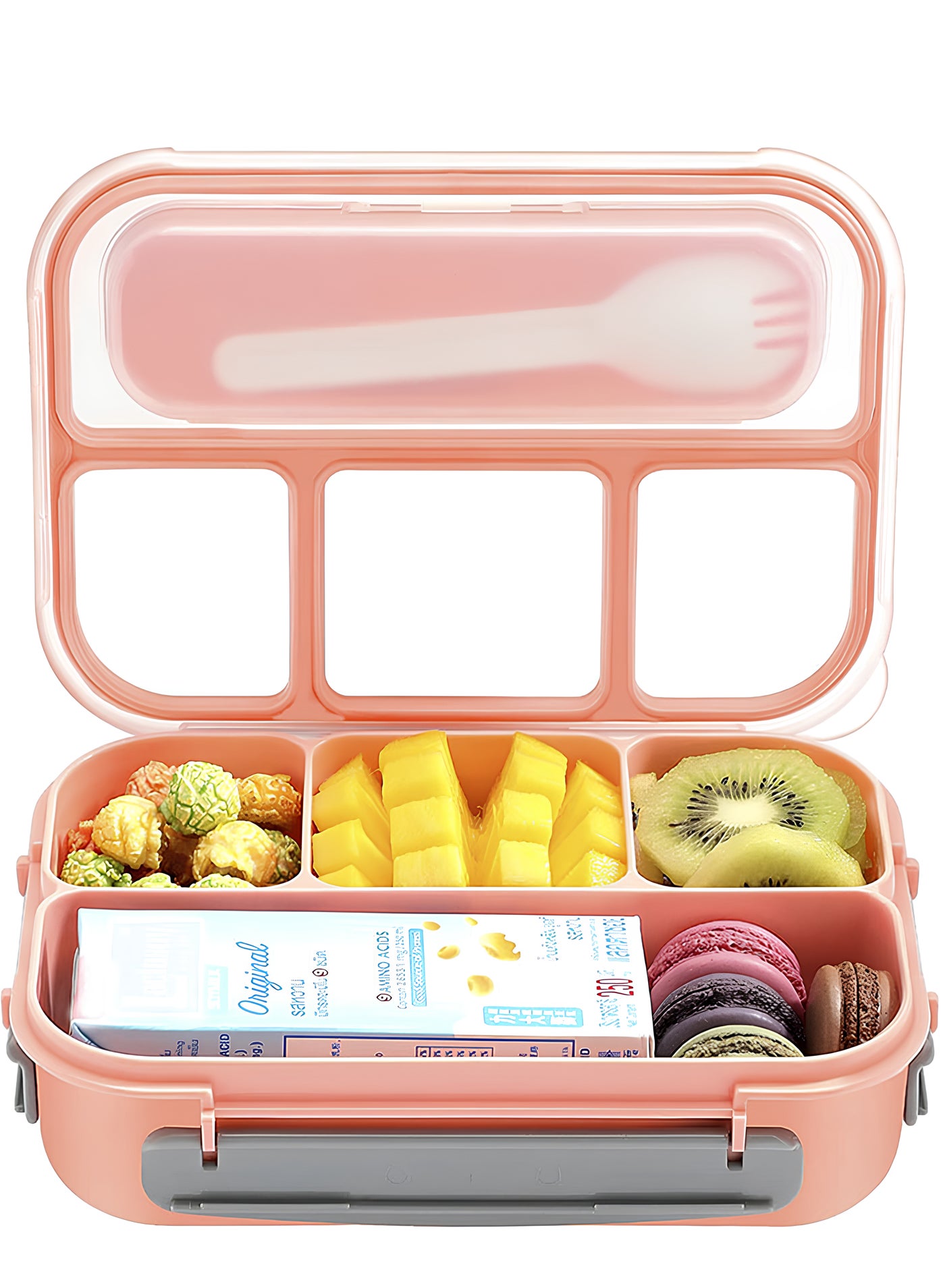 Bento Lunch Box | Lunch Containers for Adults/Kids/Toddler,1300ML 4 Compartment Microwave & Dishwasher & Freezer Safe, BPA Free