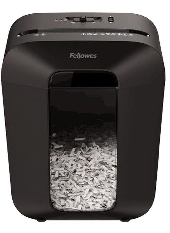 Fellowes Lx50 Cross Cut 9 Sheet Shredder - Black - Image 1