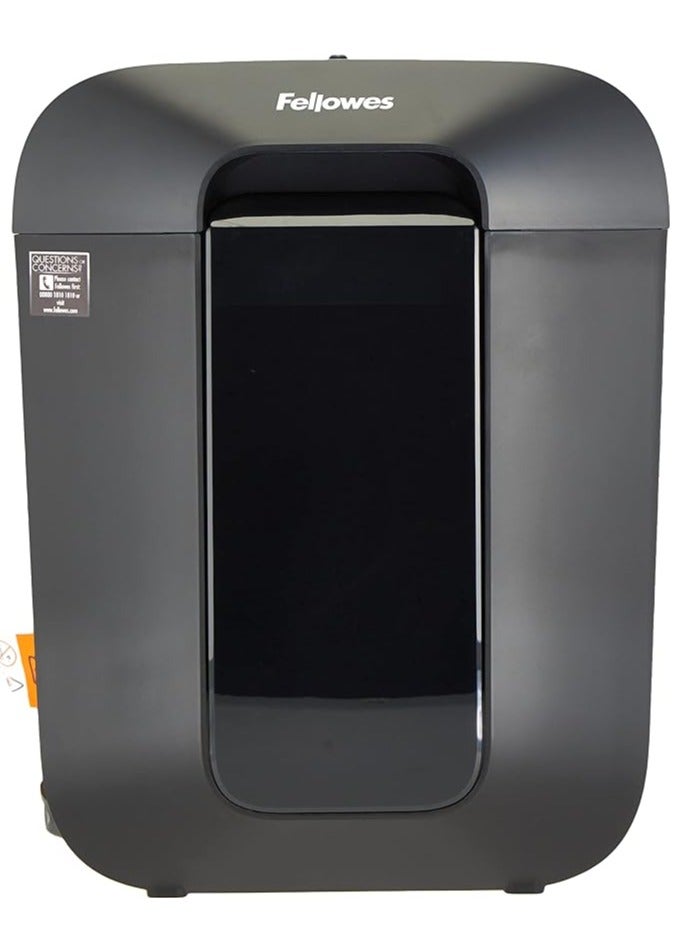 Fellowes Lx50 Cross Cut 9 Sheet Shredder - Black - Image 2