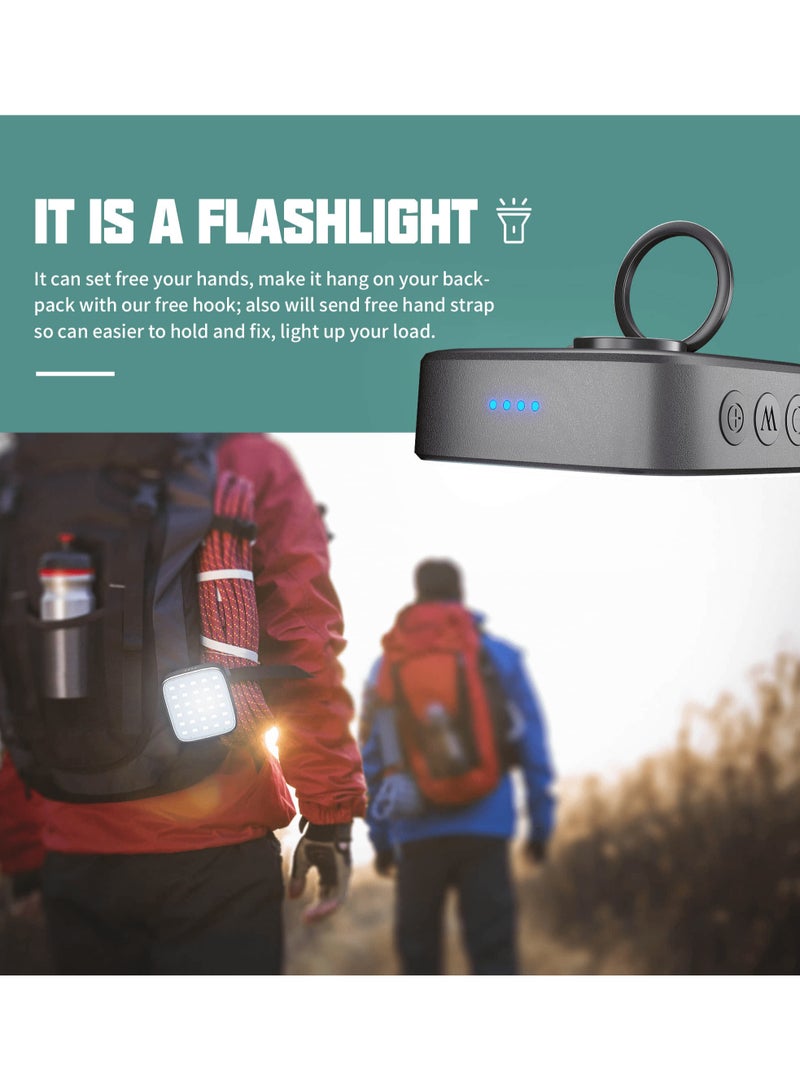 WUBEN F5 LED للتخييم في الهواء الطلق ضوء مصباح يدوي قابل لإعادة الشحن، بنك الطاقة 5200 مللي أمبير في الساعة، فانوس LED مع فانوس خيمة مغناطيسي IP64 مقاوم للماء 3 أوضاع إضاءة للتخييم والمشي لمسافات طويلة وطوارئ الإعصار والمنزل - Image 5