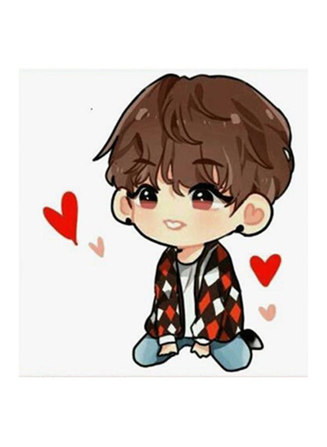 RYN BTS Boy Band MDF Wall Art Multicolour - Image 1