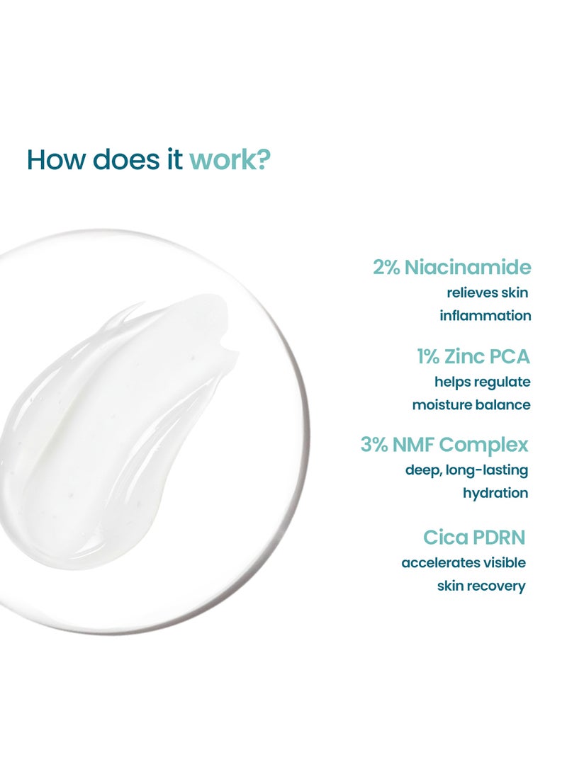 WishCare 2:1:3 NMF Water Gel Moisturizer for Face Oily Skin, Dry Skin, 50ml | Oil-Free Moisturizer Cream For Acne Prone Face, With Niacinamide, Zinc PCA & NMF, Controls Oil & Hydrates, For Women & Men - Image 4
