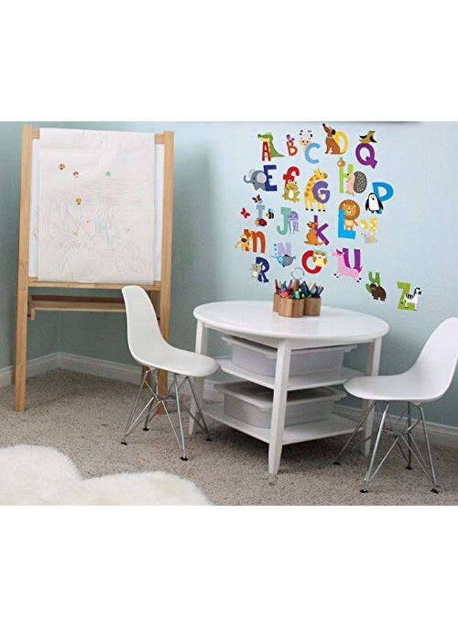 DesignStickers - Abc Stickers Alphabet Decals Animal Alphabet Wall Decals Classroom Wall Decals Abc Wall Decals Wall Letters Stickers Wall Stickers For Kids Abc Letters [Gift Included] - Image 1