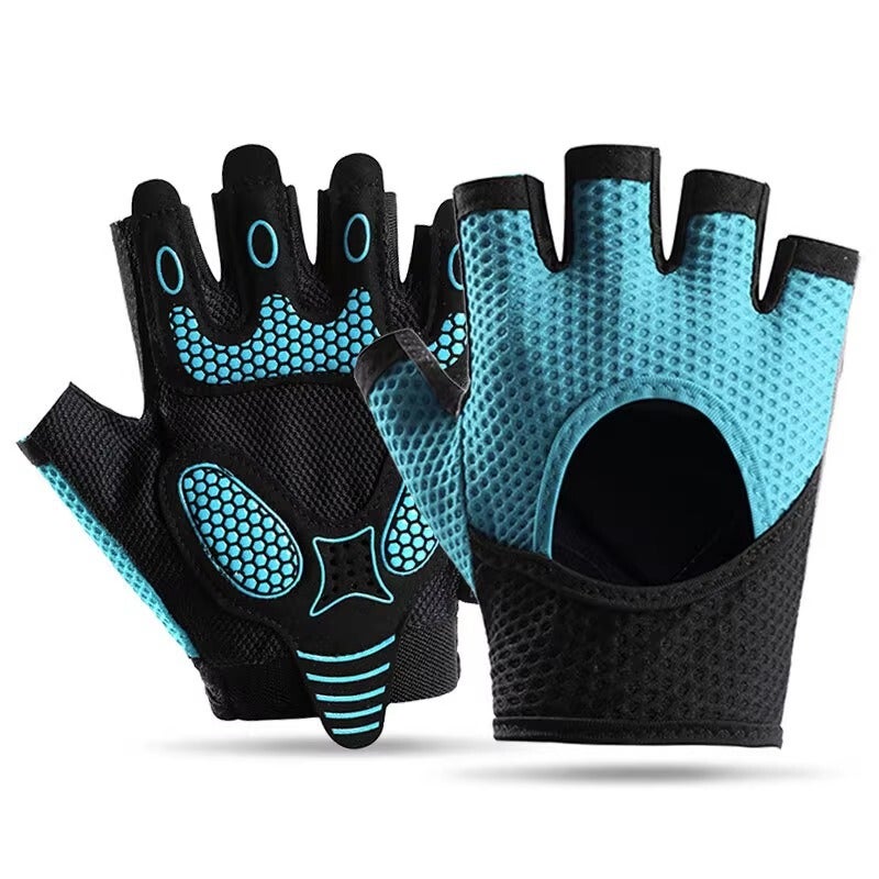 Sports Gloves With Air Cushion Anti Slip Wear Resistant Protection For Fitness Cycling And Outdoor Activities - Image 1