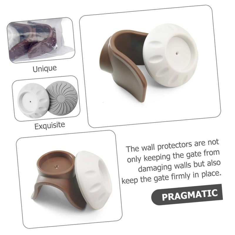 U Shaped Wall Bumper Protector 4 Pack Easy Installation for Indoor Pet Gates - Image 4