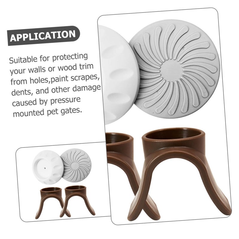 U Shaped Wall Bumper Protector 4 Pack Easy Installation for Indoor Pet Gates - Image 5