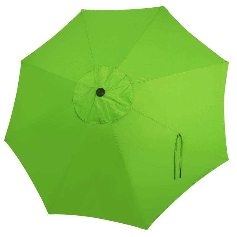 Blissun 9ft Patio Umbrella Replacement Canopy, Market Umbrella Top, Outdoor Table Umbrella Canopy for 8 Ribs, Canopy Only (Lime) - Image 1