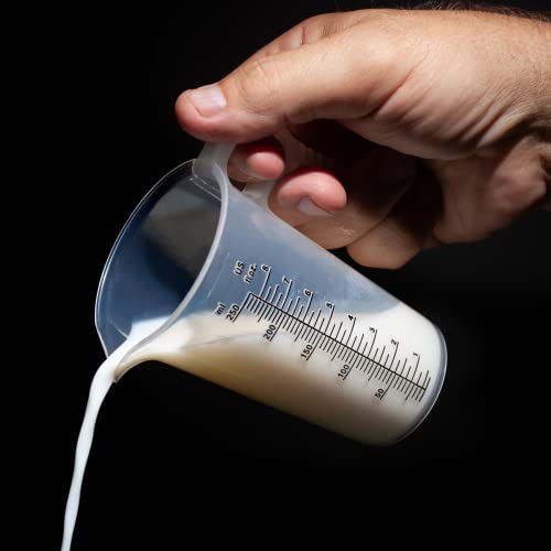 Turnah 8oz 1 Cup Measure Pitcher with Convenient Conversion Chart– Food Grade - Great for Cooking, Home Hobbies, Aquariums, Pet Additives, Medical and Lab Chemicals with High Chemical Resistance by Turnah - Image 3