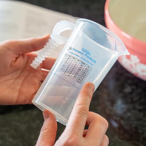 Turnah 8oz 1 Cup Measure Pitcher with Convenient Conversion Chart– Food Grade - Great for Cooking, Home Hobbies, Aquariums, Pet Additives, Medical and Lab Chemicals with High Chemical Resistance by Turnah - Image 2