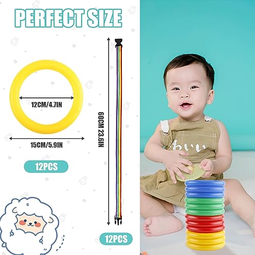 PEUTIER 12pcs Toddlers Walking Ropes Children Detachable Transition Rope Preschool Walking Rope Kids Walking Rope Line for Preschool Daycare Kindergarten Class School Kids Outdoor Supplies - Image 3