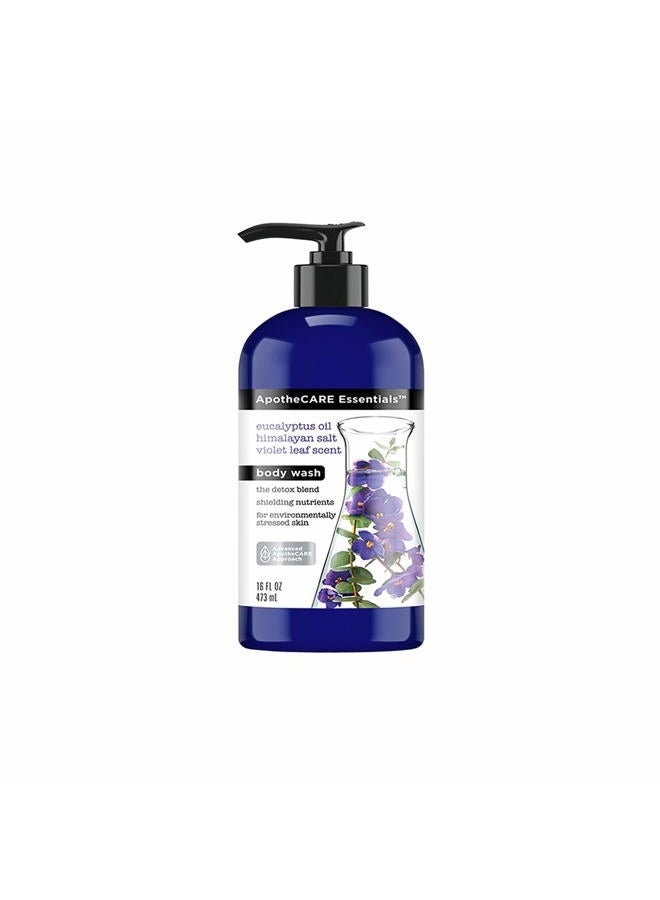 ApotheCARE Essentials The Detox Blend Body Wash Eucalyptus 16 oz - Image 1
