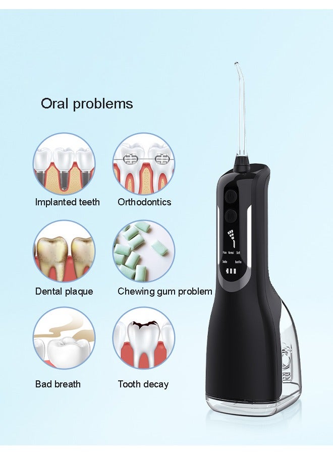 KLNAMAEAAN Portable USB Rechargeable Oral Irrigator Water Flosser Water Jet - Image 3